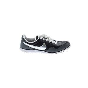 Nike Womens Running Shoes Black Silver Lace Up Athletic Sneakers Size 7
